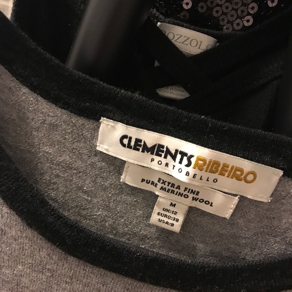 Clements ribeiro Black and Tan sweater size medium - Picture 2 of 2